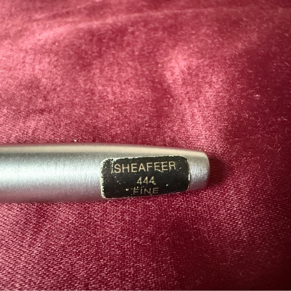 Sheaffer Imperial 444 Brushed Steel Fountain Pen Circa 1970’s Vintage USA Refill - Picture 2 of 7